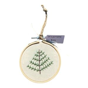 Embroidered Tree Ornament